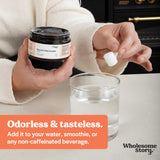 Wholesome Story Myo-Inositol Powder in a smoothie preparation