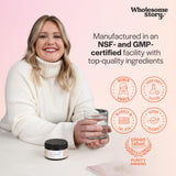 Wholesome Story Myo Inositol Powder on a wooden table