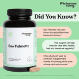 Wholesome Story Saw Palmetto Supplement ingredients list