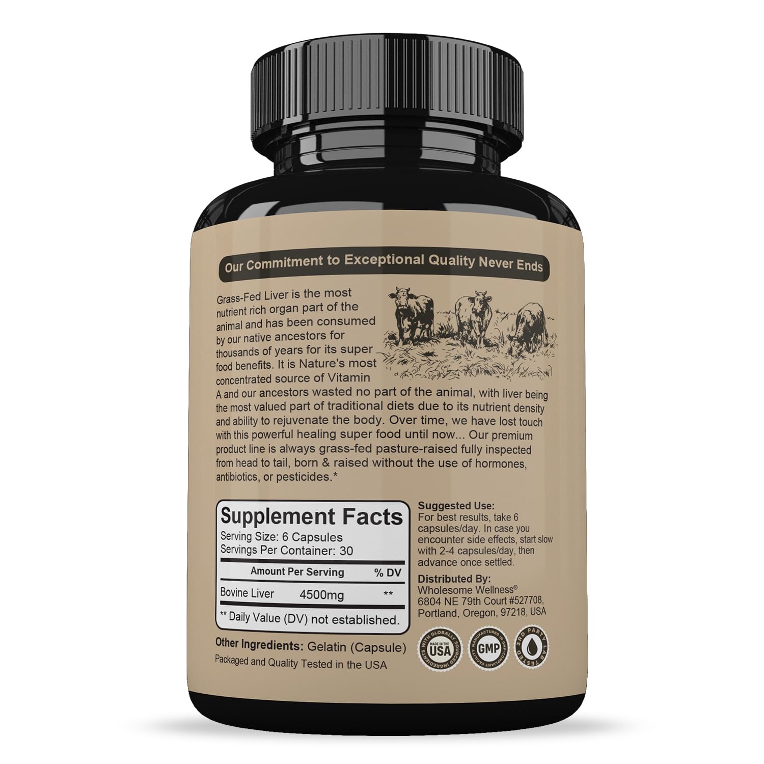 Wholesome Wellness Liver Extract 200g packaging