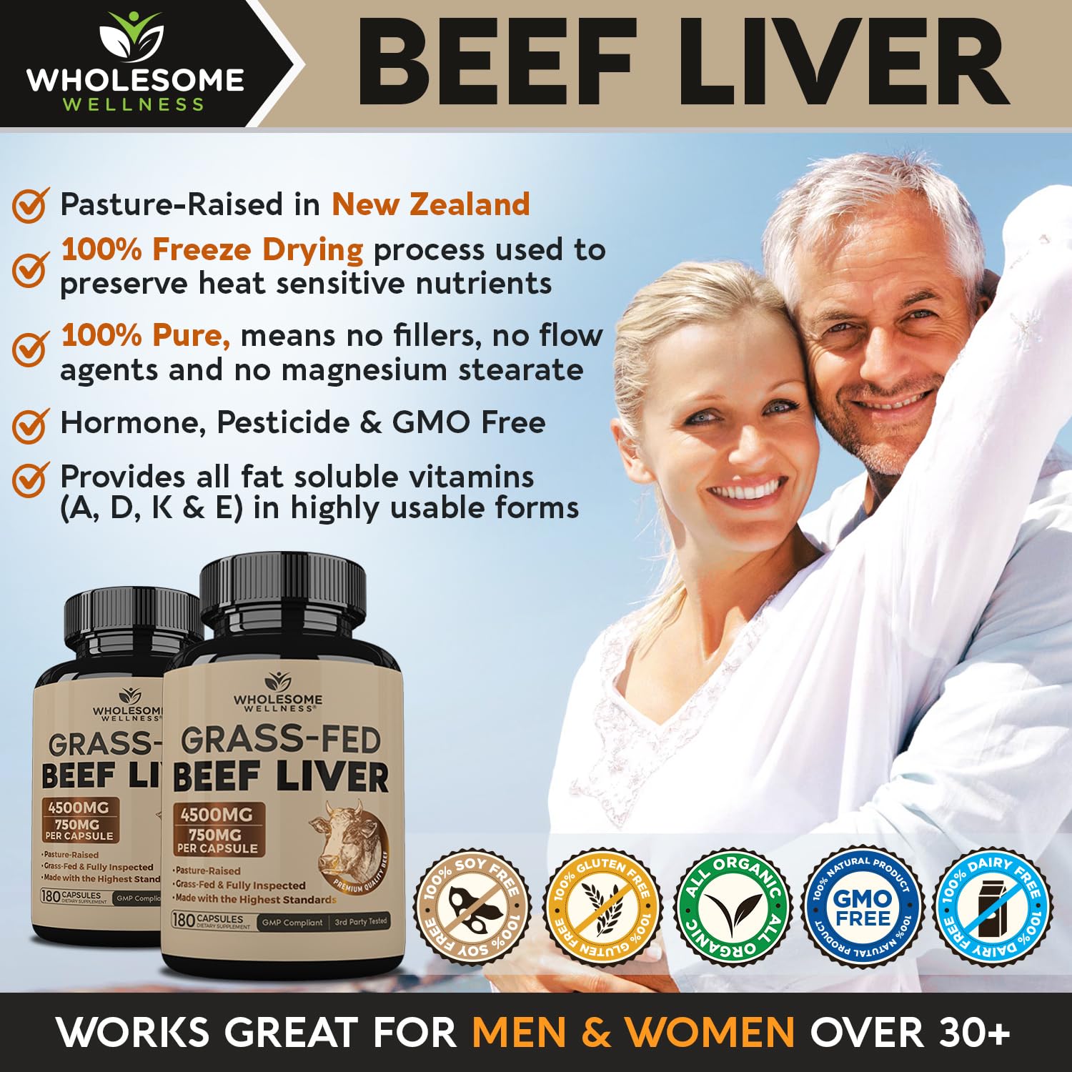 Wholesome Wellness Liver Extract 200g side view