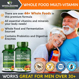 Wholesome Wellness Men's Whole Food Multivitamin tablet close-up