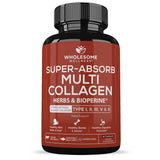 Wholesome Wellness Multi Collagen Capsules 100g front view