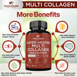 Wholesome Wellness Multi Collagen Capsules 100g with ingredients list