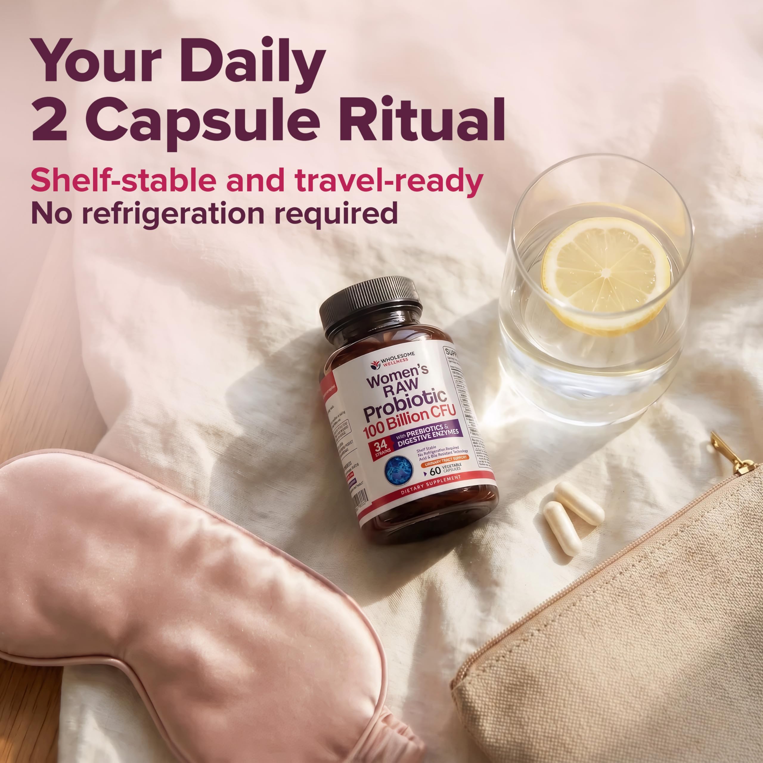 Wholesome Wellness Probiotic Blend product packaging