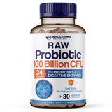 Wholesome Wellness Probiotic Supplement bottle front view
