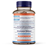Wholesome Wellness Probiotic Supplement with a glass of water