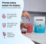 wholier Night Minerals Magnesium Drink Mix 227g ingredients list