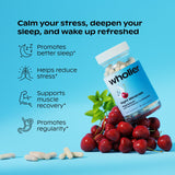wholier Night Minerals magnesium supplement capsules close-up