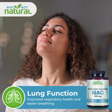 Why Not Natural Acetyl-L-Carnitine 600mg Capsules on a wooden table