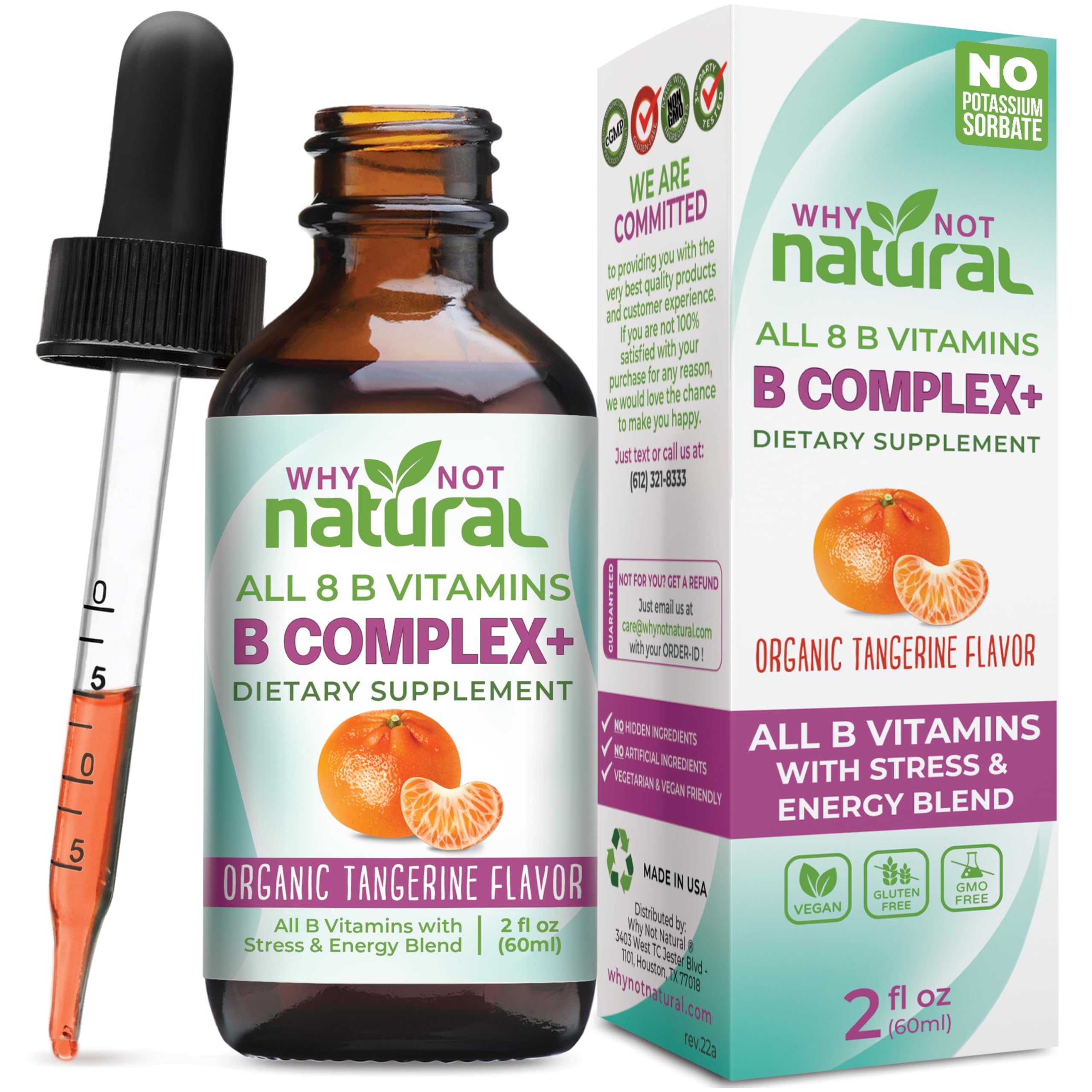Why Not Natural B-Complex Liquid Supplement 141g front view