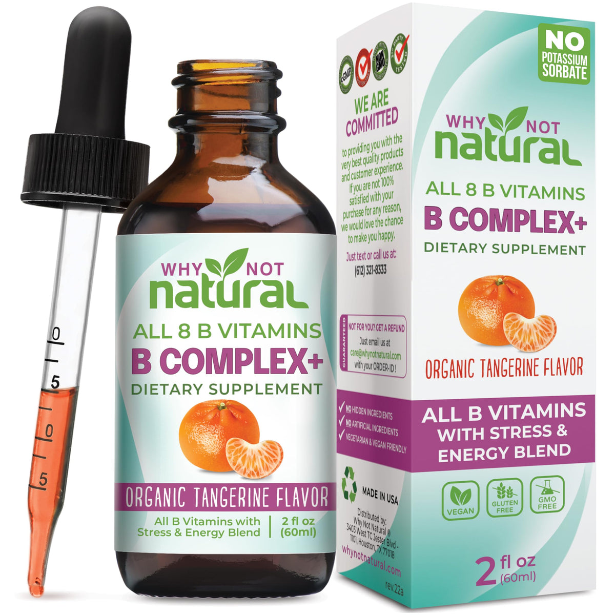 Why Not Natural B-Complex Liquid Supplement 141g front view