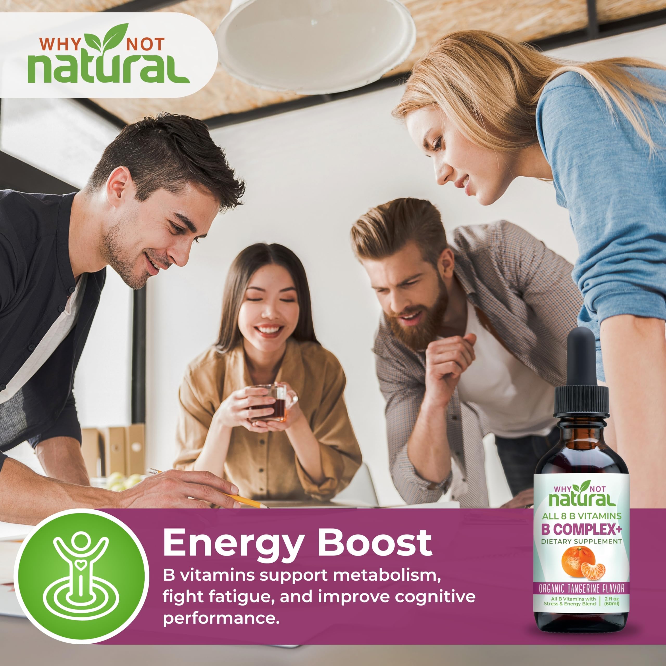 Why Not Natural B-Complex Liquid Supplement 141g ingredients list