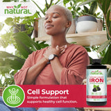 Why Not Natural Liquid Iron Supplement 572g side view