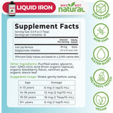 Why Not Natural Liquid Iron Supplement ingredients list