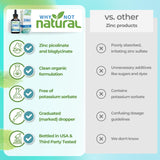Why Not Natural Liquid Zinc Supplement 338mg bottle with cap
