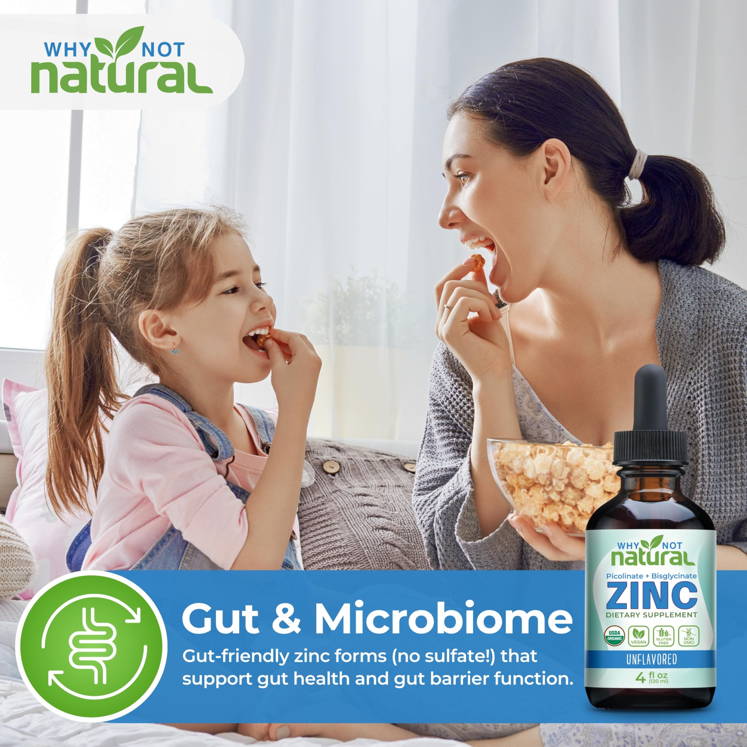 Why Not Natural Liquid Zinc Supplement 338mg in a lifestyle setting
