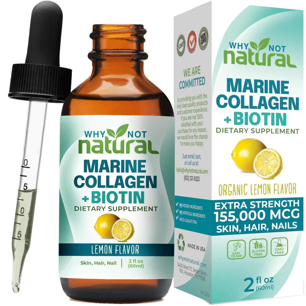 Why Not Natural Marine Collagen Liquid 141g front view
