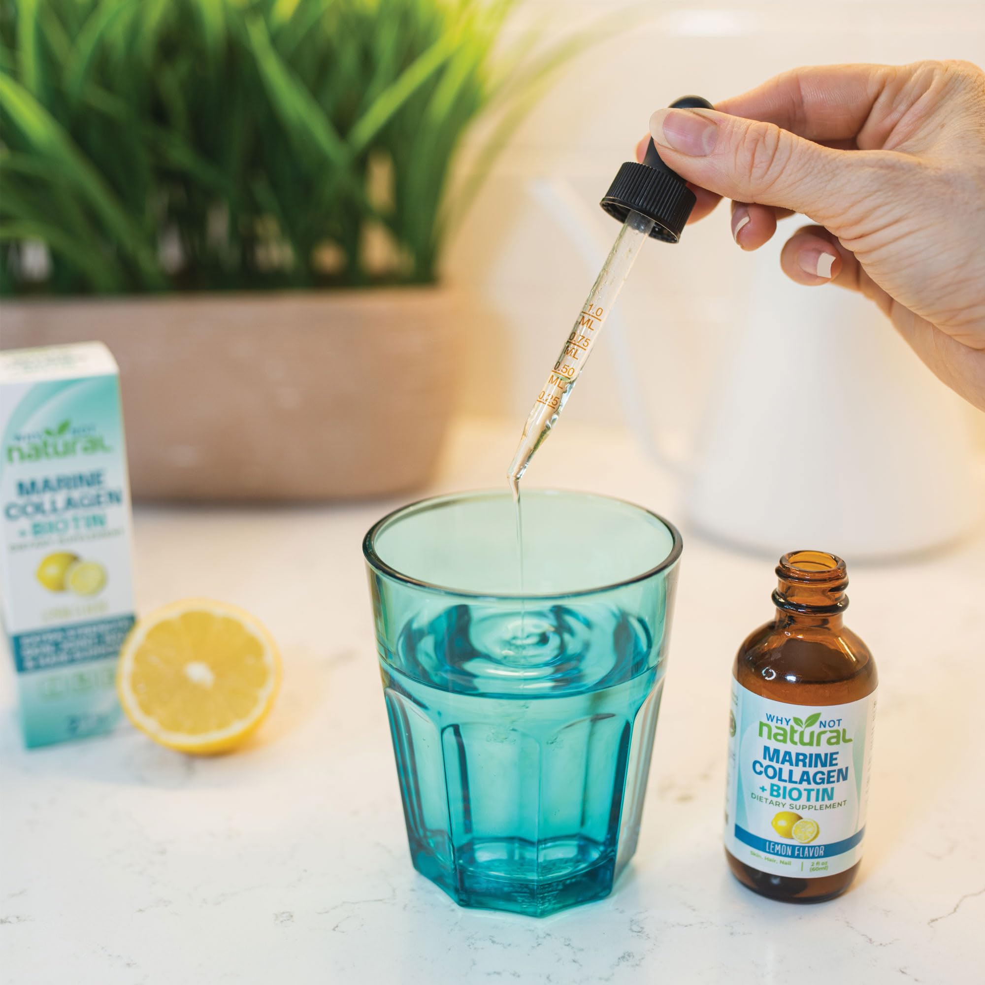 Why Not Natural Marine Collagen Liquid 141g lifestyle scene