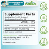Why Not Natural Marine Collagen Liquid 141g with biotin label