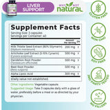 Why Not Natural Milk Thistle Liver Support Complex capsules close-up