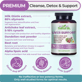 Why Not Natural Milk Thistle Liver Support Complex side view