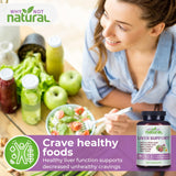 Why Not Natural Milk Thistle Liver Support Complex with herbal background