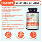 Why Not Natural Organic Ceylon Cinnamon Capsules side view
