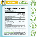 Why Not Natural Vitamin C 141g supplement ingredient list