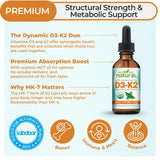Why Not Natural Vitamin D3 & K2 Drops 5000 IU bottle with dropper