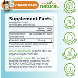 Why Not Natural Vitamin D3 & K2 Drops 5000 IU packaging