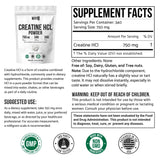 WHYZ Creatine HCl Unflavoured Powder 255g packaging