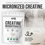 WHYZ Creatine Monohydrate Powder 1089g mixed in a smoothie