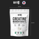 WHYZ Creatine Monohydrate Powder 1089g with fresh fruit