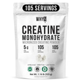 WHYZ Creatine Monohydrate Powder 525g front view
