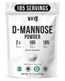 WHYZ D-Mannose Powder 381g front view with packaging