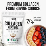 WHYZ Hydrolyzed Grass-Fed Collagen Powder 540g serving suggestion