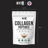 WHYZ Hydrolyzed Grass-Fed Collagen Powder 540g side view