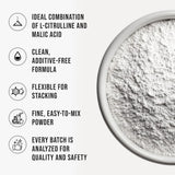 WHYZ L-Citrulline Malate Powder 524g fine texture close-up