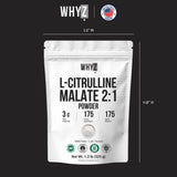 WHYZ L-Citrulline Malate Powder 524g in a gym setting