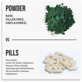 WHYZ Organic Chlorella Powder mixed in juice