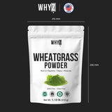 WHYZ Organic Wheat Grass Powder 513g nutritional information