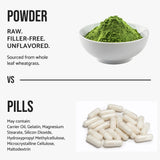 WHYZ Organic Wheat Grass Powder 513g with fresh ingredients