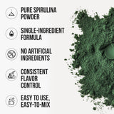 WHYZ Spirulina Organic Superfood Powder 240g back view