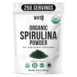 WHYZ Spirulina Organic Superfood Powder 240g front view