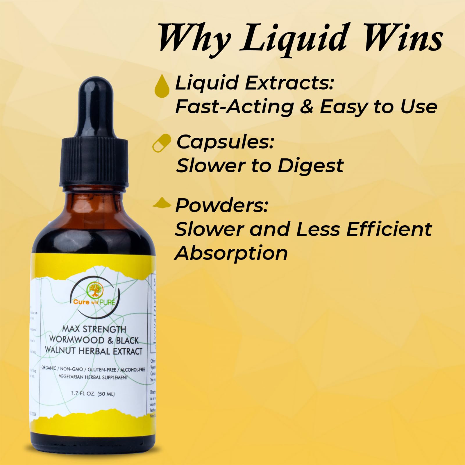 wid Pure Wormwood Black Walnut Tincture 132g packaging