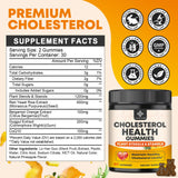 Wide-mouthed bottle of YANLUOBO Cholesterol Supplements Gummies