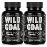 Wild Foods Activated Charcoal Capsules 120 Count front view