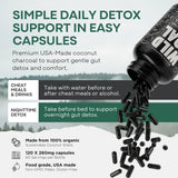 Wild Foods Activated Charcoal Capsules label details