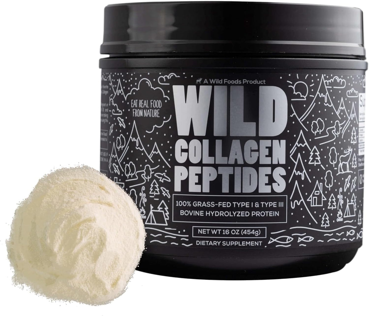 Wild Foods Collagen Peptides Powder 454g front view